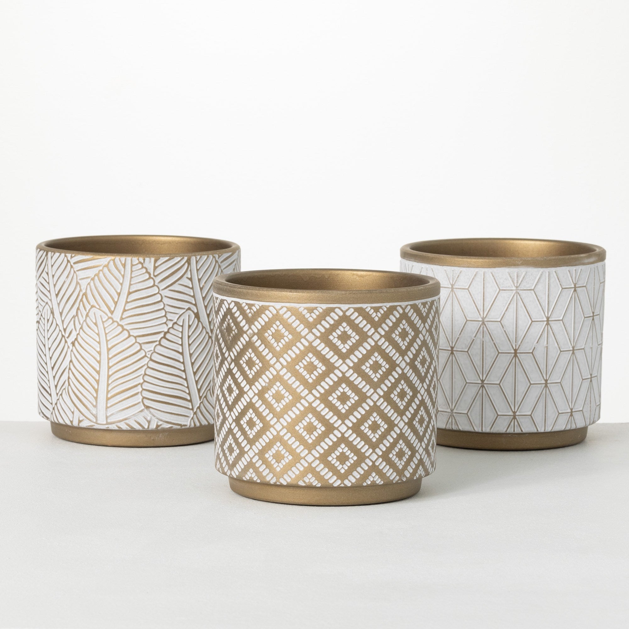 Patterned Planter, 3 Styles