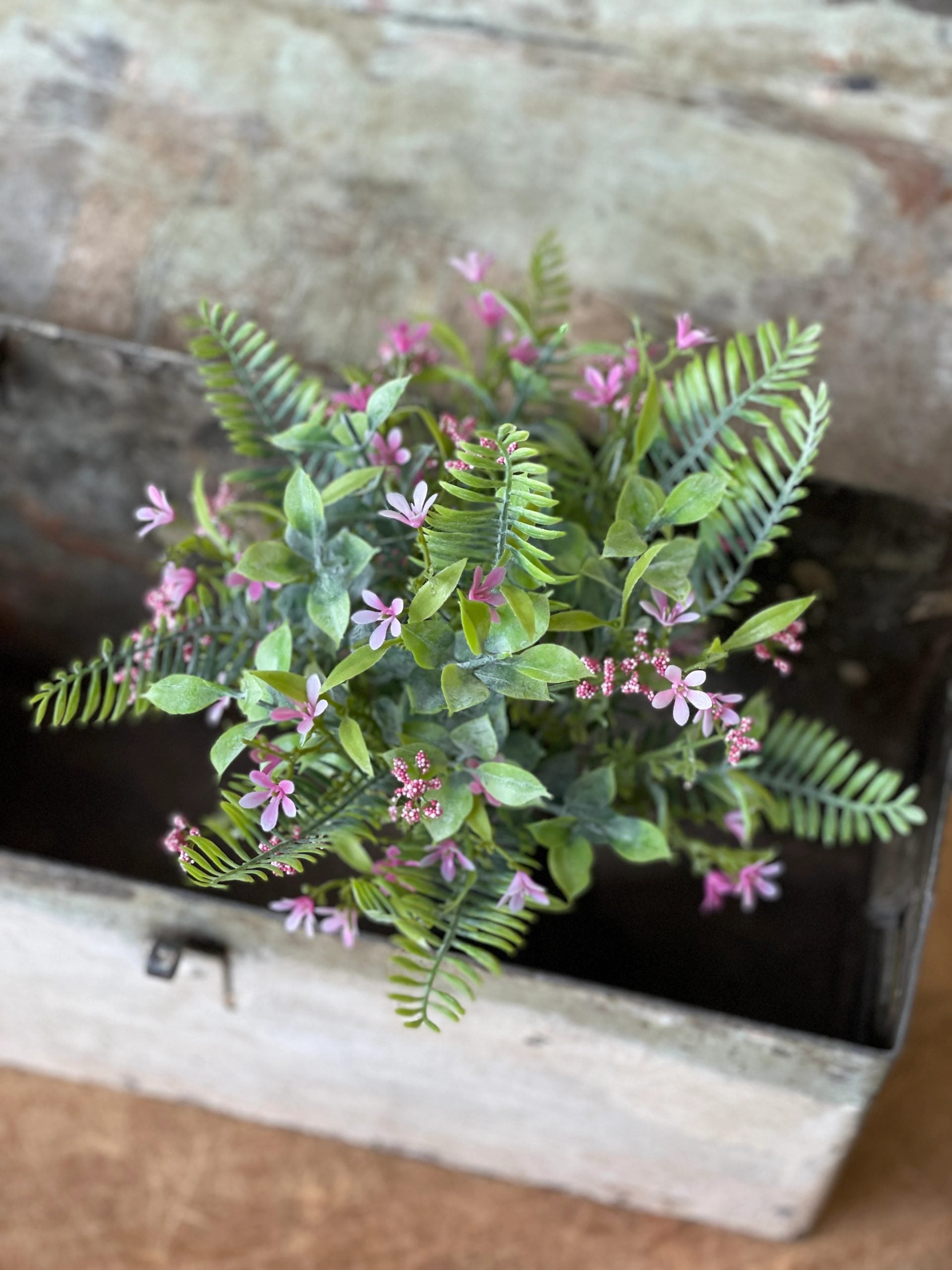 12" Fernshot Blooms Bush - Pink