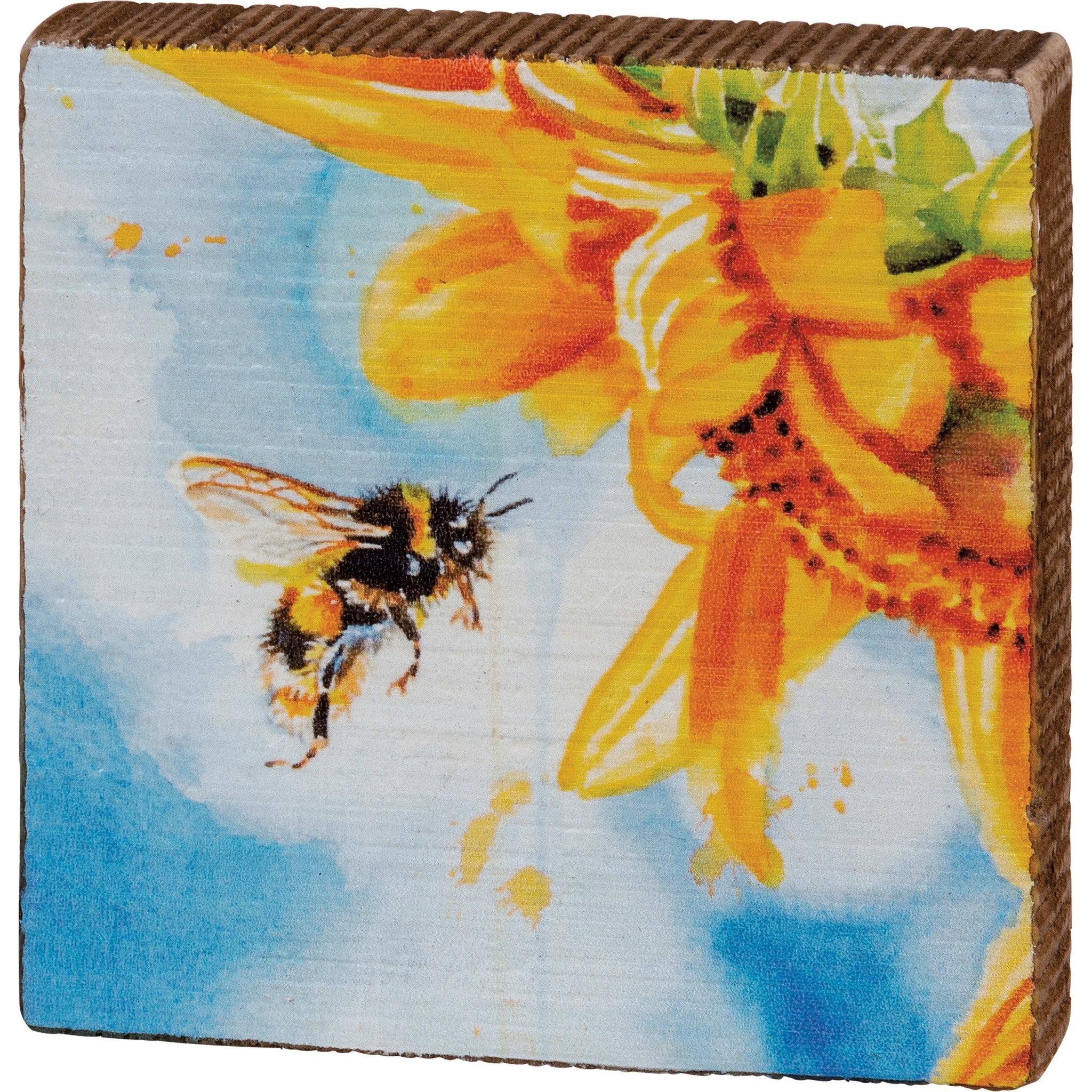 Block Sign - Bee Sunflower