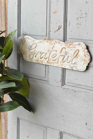 23.5" Grateful Sign