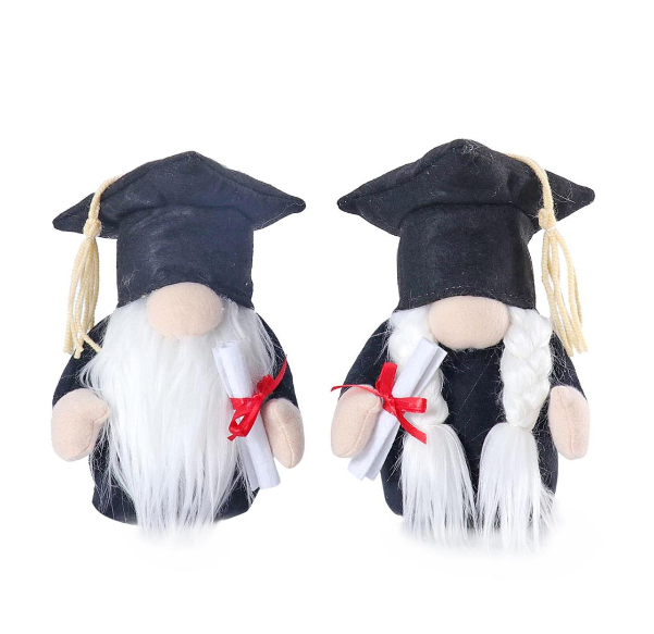 Graduation Gnome with Hat 7.5"