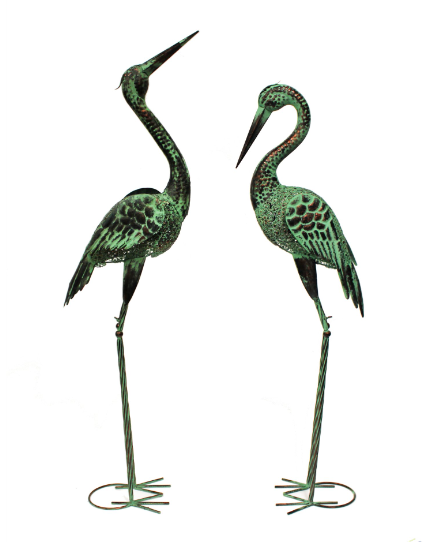 Vinatge Look Green Egret, 2 Styles