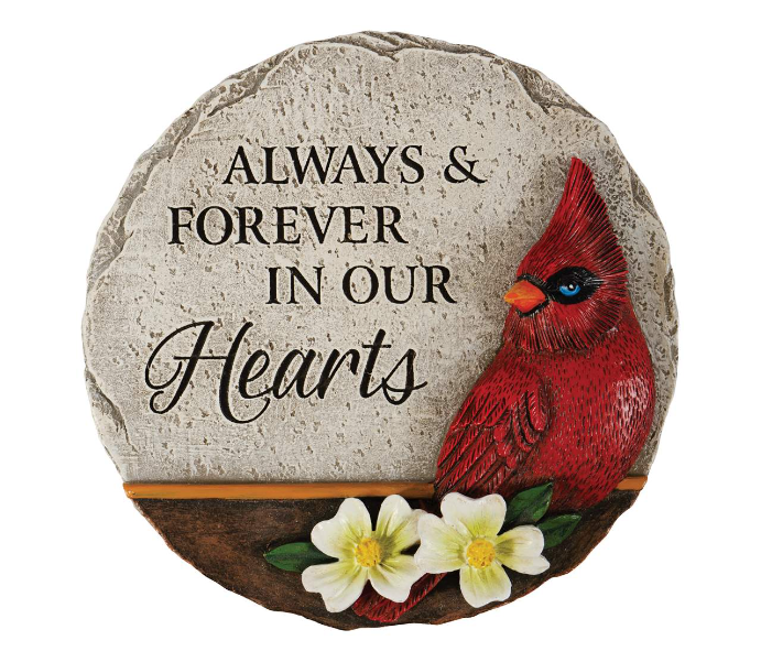 Garden Stone, Cardinal in Our Hearts