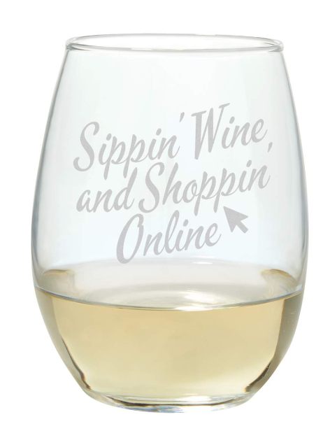 Stemless Wine, 17oz - Sippin' Shop